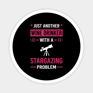 Wine Drinker Stargazing Stargaze Magnet